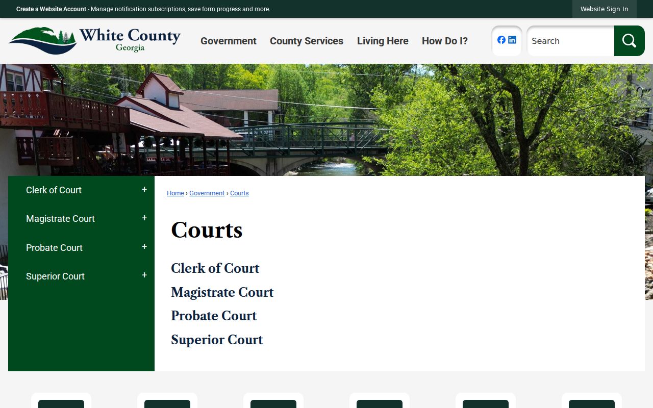 White County official courts directory