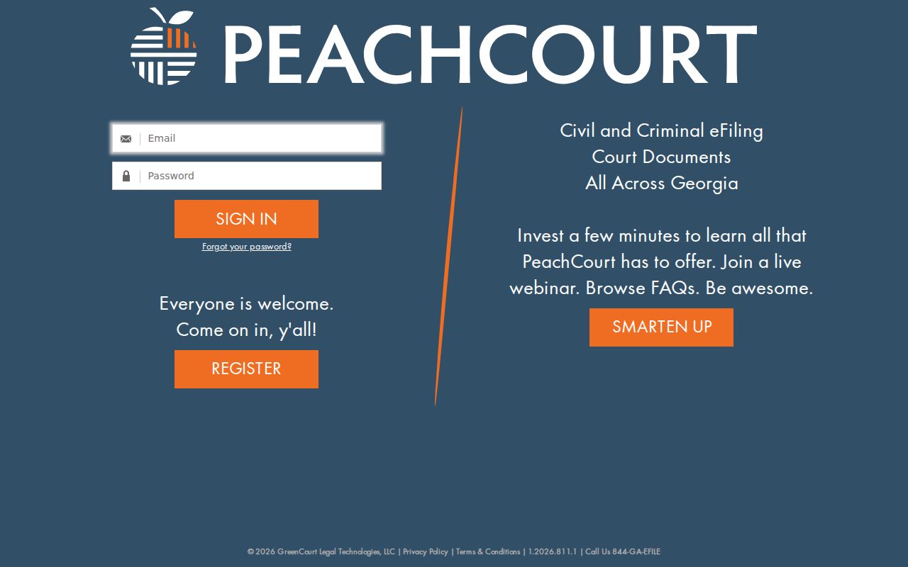 White County civil court docket PeachCourt provider