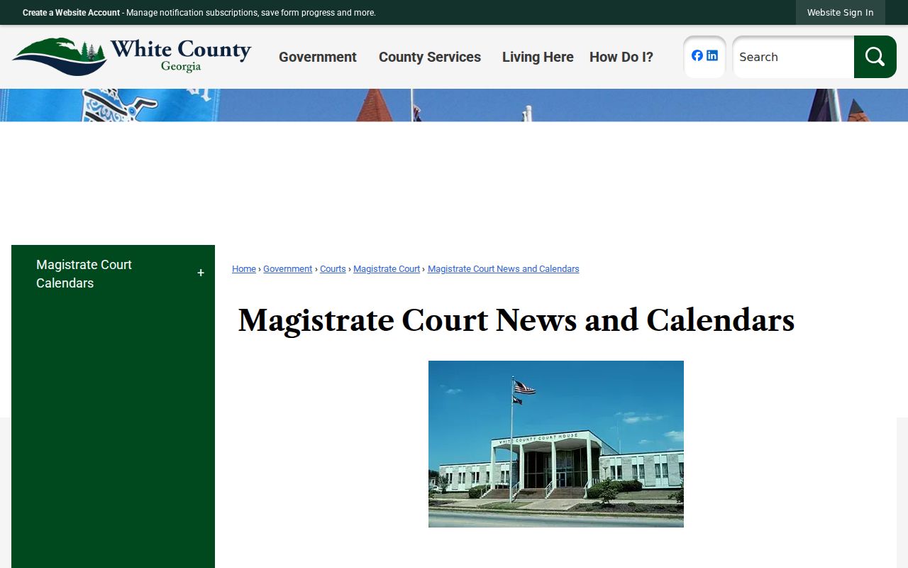 White County court schedule news and calendar page