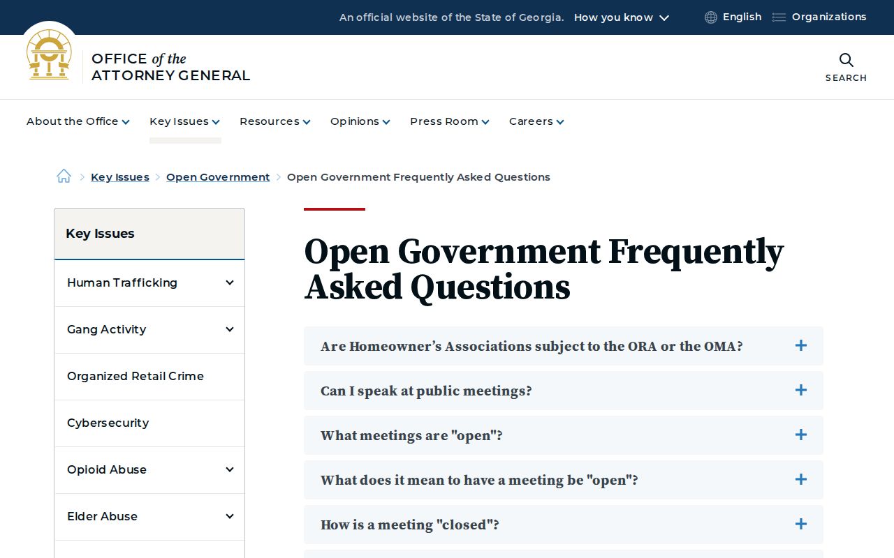 Georgia public access guidance for White County court records